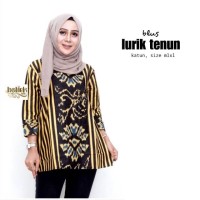 Blus Lurik Tenun / Blus Batik Cantik / Blouse Batik Modern / Atasan Ba