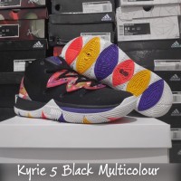 Sepatu Basket Kyrie 5 Black Multicolor Hitam Warna Warni