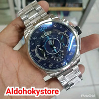 Jam Tangan Pria Tag Heuer SLS Silver Jarum Blue Original