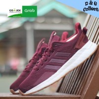 SEPATU PRIA ADIDAS QUESTAR RIDE MAROON ORIGINAL SNEAKERS COWOK BAGUS