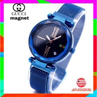 Hot Jam Tangan Wanita Gucci Asli Analog Magnet Tanggal Rantai Murah