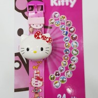 JAM TANGAN ANAK PEREMPUAN HELLO KITTY DIGITAL PROYEKTOR JUMBO