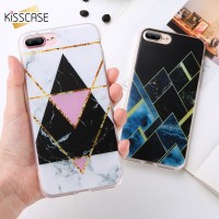 56KISSCASE Geometric Triangle Marble Phone Case Oneplus 5 5T 6 Cover S