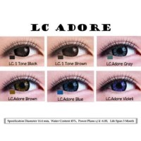 Softlens Lc Adore Grey 14 4Mm Lensa Kontak Lensa Warna