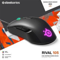 Steelseries Mouse Rival 105 - Kana Ergonomic Shape Gaming