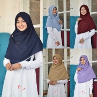 KERUDUNG SEGI EMPAT SALVINA DUA WARNA - SHAFA
