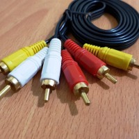 Best KABEL RCA 3 TO RCA 3 3 METER - KABEL VIDEO AV - KABEL MERAH PUTIH