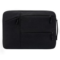 Tas Laptop Jinjing Pocket Black Nylon Waterproof 14 inch