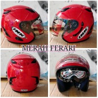 Helm ink centro double visor dan anti maling merah ferari ber Terlaris