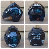 HELM DEWASA HELM INK CX22 T1 DOBEL VISOR KW DOUBLE VISOR SUPER REPLIKA