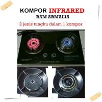Kompor Gas Tanam RAM ARMALIA | Kompor Infrared | Kompor 2 Tungku