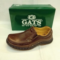 Sepatu Gats BR5502 sepatu kerja pria bahan kulit warna brown