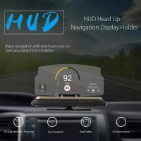Car Holder Mobile Navigation Display Tempat HP GPS Mobil HUD Universal