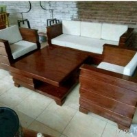 Kursi tamu & Meja madura kayu jati jepara (IKEA like Quality)