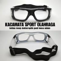 kacamata Olahraga sporty Basket/futsal/volly paket lensa minus