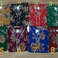 stelan piyama baju tidur batik bagan uk M panjang