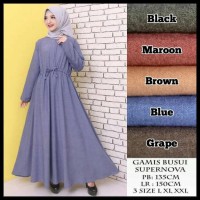 STOK TERBATAS Baju Gamis Wanita Gamis Polos Jumbo Bahan Katun