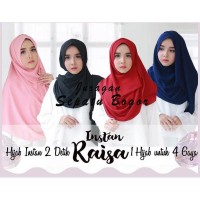 PROMO !! Pashmina Instan Raisa / Jilbab 2 Lubang / Hijab Instan