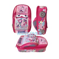 Tas Ransel Sekolah Anak PAUD TK Bentuk Mobil Little Pony - 3D