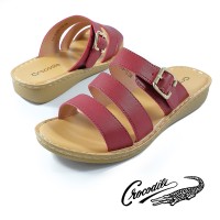 LR-3105-13 Sandal Wanita Women Shoes Crocodile Original - Merah