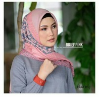 Hijab Jilbab Kerudung Deenay Brief Pink
