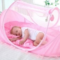 Tempat tidur Kelambu musik bayi 3 in 1 dengan kasur dan bantal