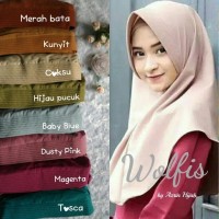 Bergo Wolfis / Jilbab cantik murah untuk remaja / Wolfeach