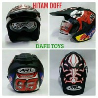 Helm Semi Cross ARL vs JPX KYT SNAIL GM Double Visor 93 Marquez - SNI
