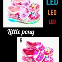 Hot Item Sepatu Anak Perempuan Led Little Pony
