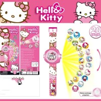 Jam tangan anak proyektor hello kitty pinkie pie pony princess sofia