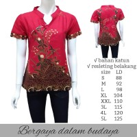 CHIONGSAM Blouse Batik-Atasan Batik Wanita-Kemeja Batik Wanita