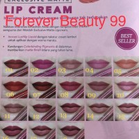 Wardah Exclusive Matte Lip Cream liquid lipstik Lipcream cair lipstick