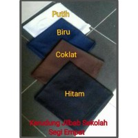 Hijab Jilbab Kerudung Segi Empat Sekolah Katun Polino Neci