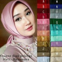 Hijab Jilbab Kerudung Segi Empat Segiempat Satin Square Dian Pelangi