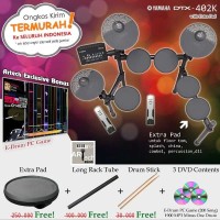 Drum Elektrik Yamaha DTX402K with XtraPad - DTX402 - DTX 402 - 402K