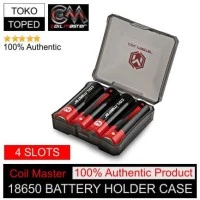 Authentic Coil Master 4 Slots 18650 Battery Holder Case | kotak batere