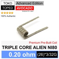 Authentic Avocado TRIPLE CORE ALIEN Ni80 Coil 0.20 ohm | nichrome wire