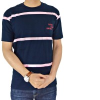 BAJU KAOS PRIA COWOK MOTIF TERBARU RIPCURL PREMIUM NAVY PINK LINE