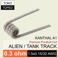 Tank Track Kanthal A1 Coil 0.3 ohm | fused clapton kantal alien ribbon