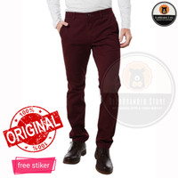 CELANA PANJANG ZARA MAN CHINO MAROON ORIGINAL MURAH