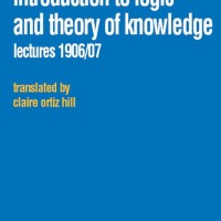 Introduction to Logic and Theory of Knowledge: Lectures 1906/07