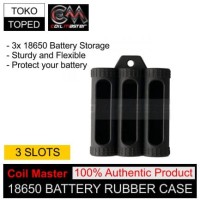Authentic Coil Master 3 Slot 18650 Battery Rubber Case | silicone rda