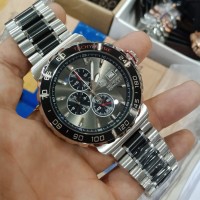Jam Tangan Pria Tag Heuer Formula 1 Silver Black Grey Original