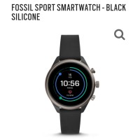 fossil gen 4 black silicone