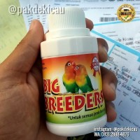 Big Breeder. Vitamin Penyubur Indukan Burung. Isi 100 gram Lovebird