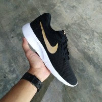 Sepatu Nike Original Tanjun Black Gold