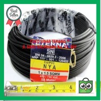 TERJAMIN Kabel NYA 15 ETERNA PER METER Cable Engkel TEMBAGA KawatOOD