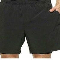 Celana Pendek Lari New Balance Hitam Berkantong/ Man Running Shorts