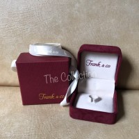 small BOX Cincin Beludru + Box Karton Frank n Co Original Engagement