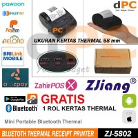 Paling Murah Promo Mini Bluetooth Portable Printer Zj-5802